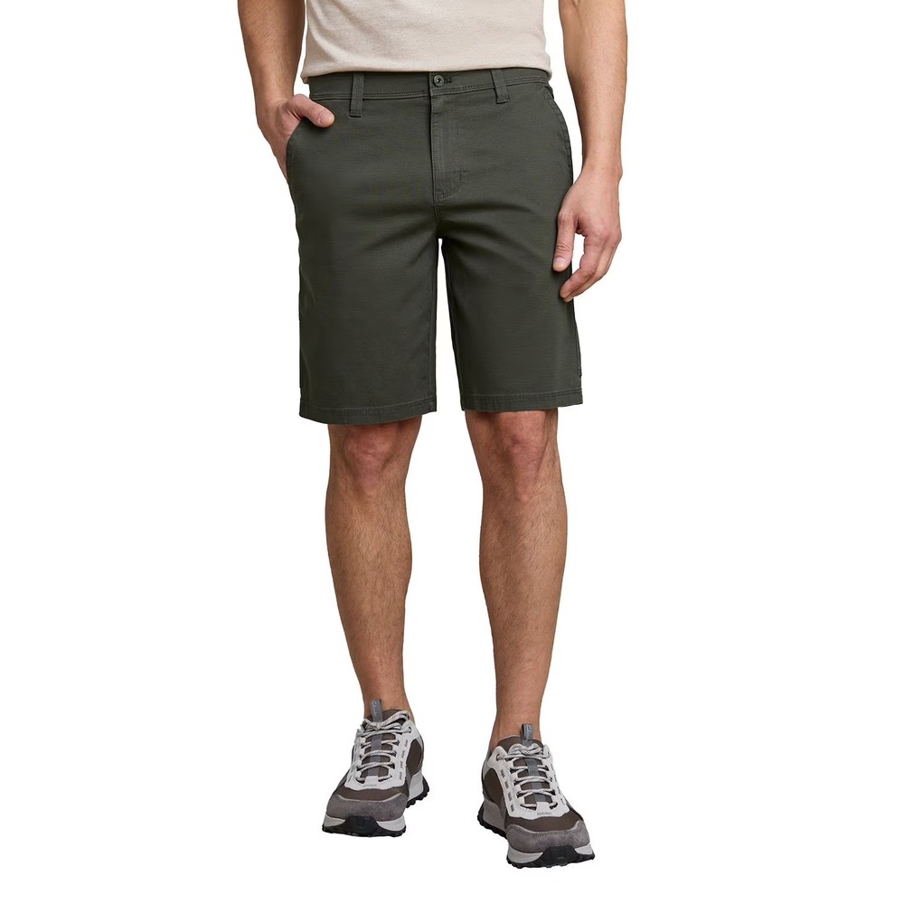 Weatherproof Mens Utility Shorts 36 Green Stretch Ripstop 10in Inseam NWT
